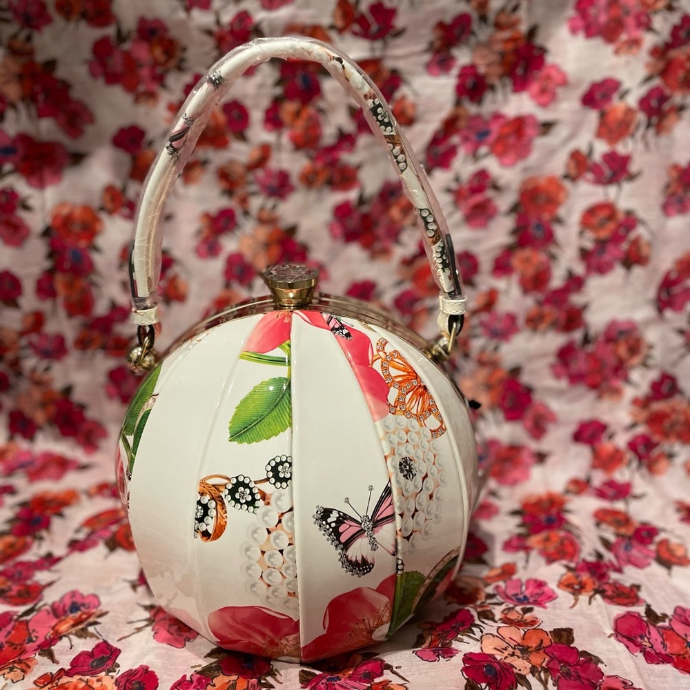 WOMEN ROUND WEDDING COCKTAIL HANDBAG PURSE